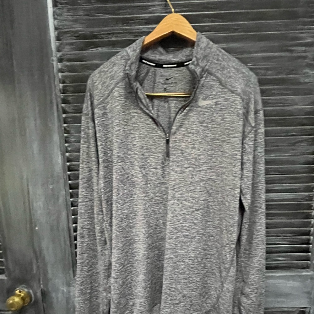 Nike 1/4 zip compression pullover for workout and athletics